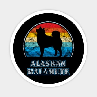 Alaskan Malamute Vintage Design Dog Magnet